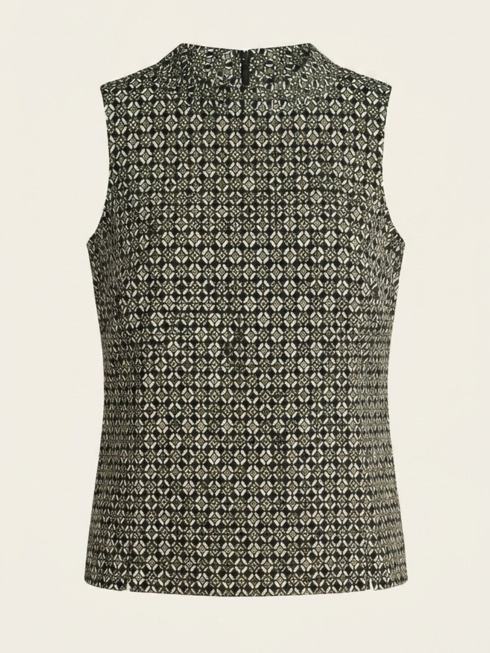 Sara Campbell Black and White Patterned Blouse